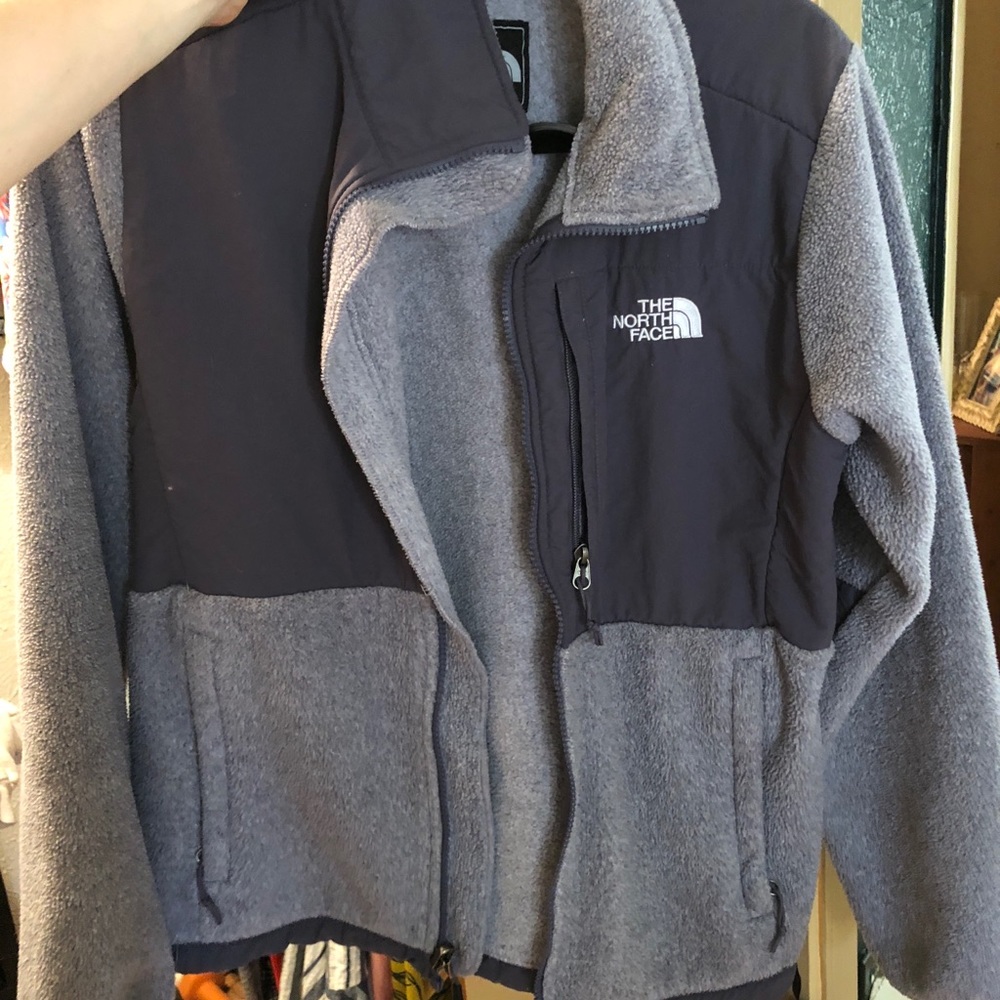 Grey women’s size Medium north face jacket